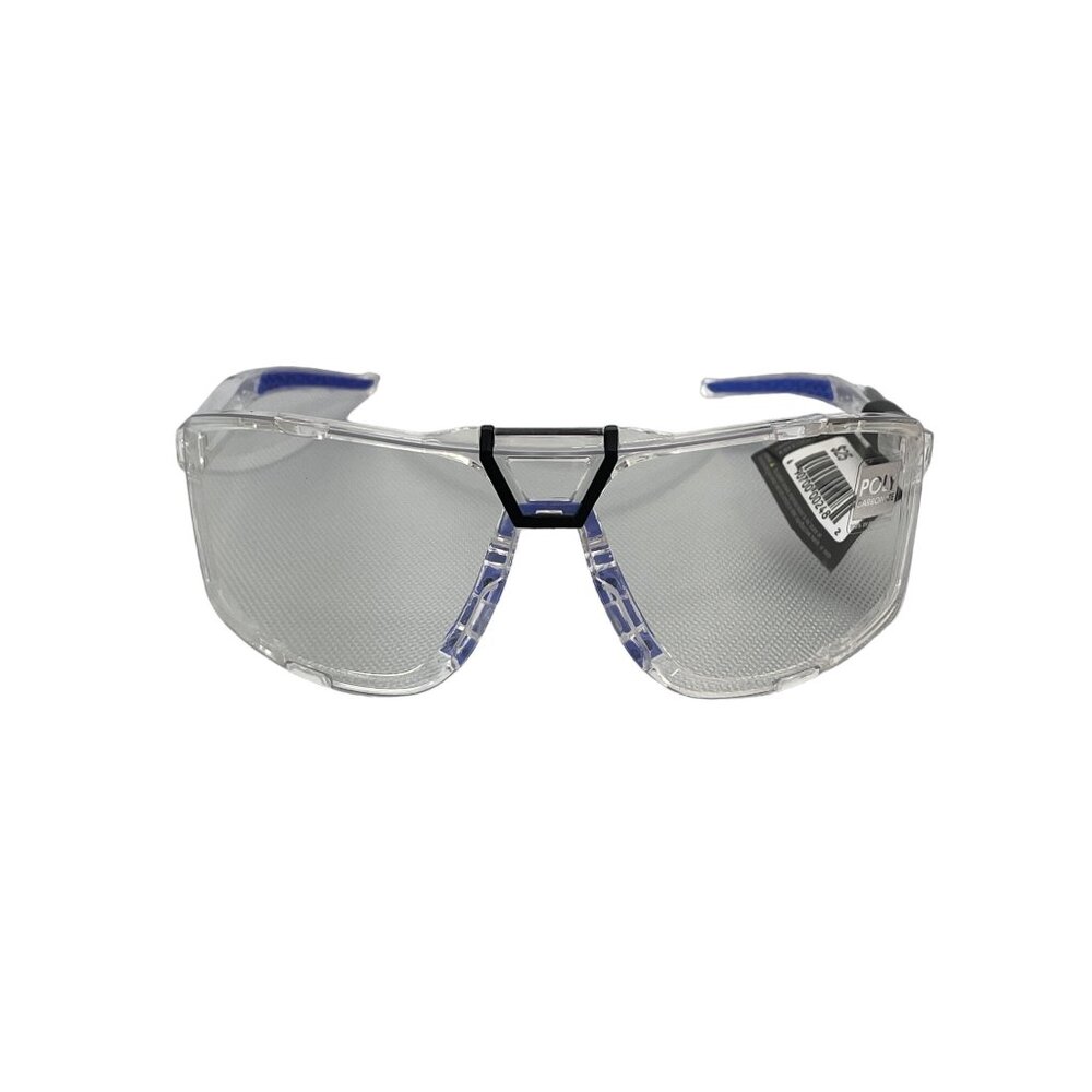 Kreedom Polycarbonate Lens Safety Glasses UV Protection Clear and Blue Frame NEW